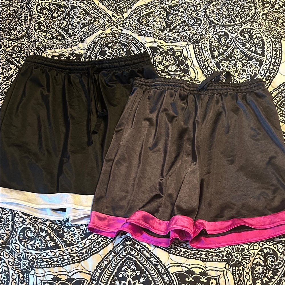 Danskin Now Modest Women's Black and Gray Athletic Shorts Bundle